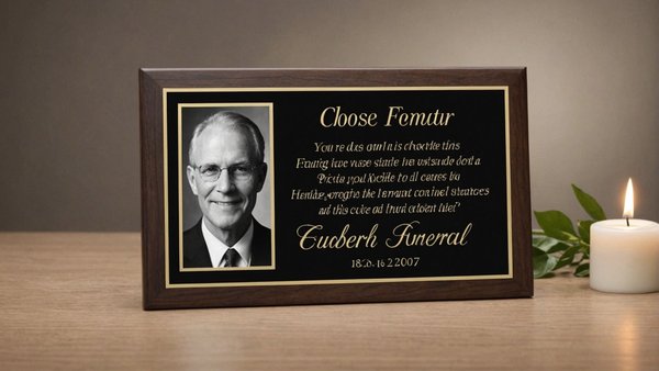 Choisissez une plaque funéraire moderne et personnalisée